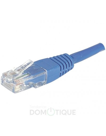 cordon rj45 cat.6 - u/utp pvc - 7m - gris