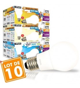 LOT DE 10 AMPOULES LED E27...