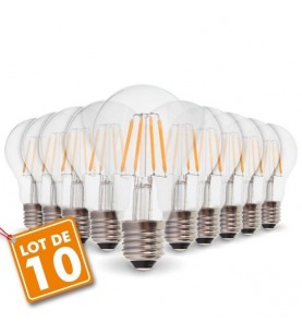 LOT DE 10 AMPOULES E27 4W...
