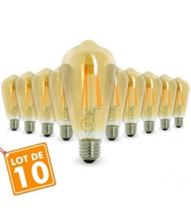 LOT DE 10 AMPOULES, E27,...